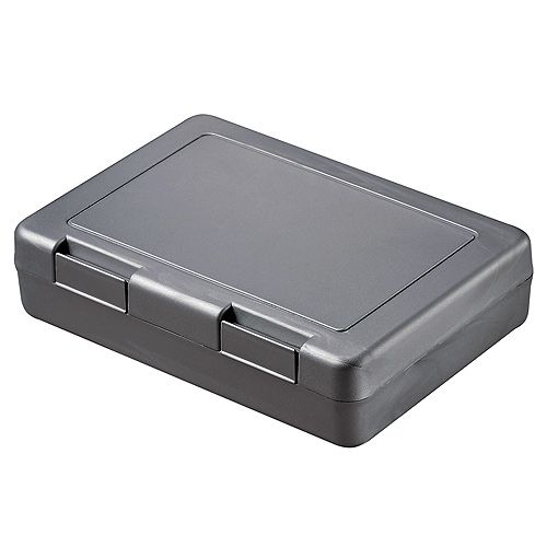 Broodtrommel Snack-1 kleur-Metallic Zilver, #888888