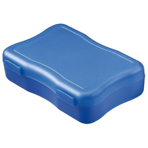 Broodtrommel Wave Groot-1 kleur-Blauw, #1468b4