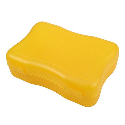 Broodtrommel Wave Groot-1 kleur-Geel, #f6c723