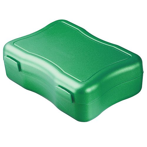 Broodtrommel Wave Groot-Metallic Groen, #3a9083-1 kleur