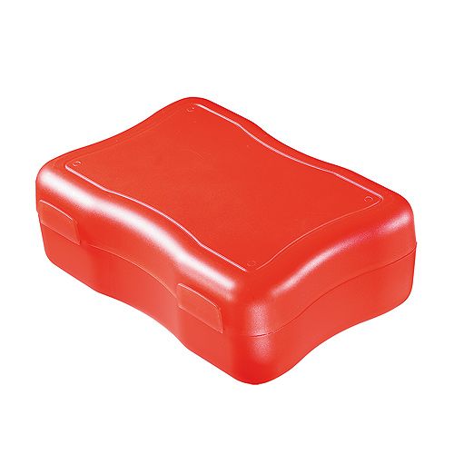 Broodtrommel Wave Middel-1 kleur-Rood, #e10c13