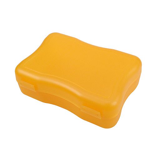 Broodtrommel Wave Middel-1 kleur-Trend Oranje, #fe9c05