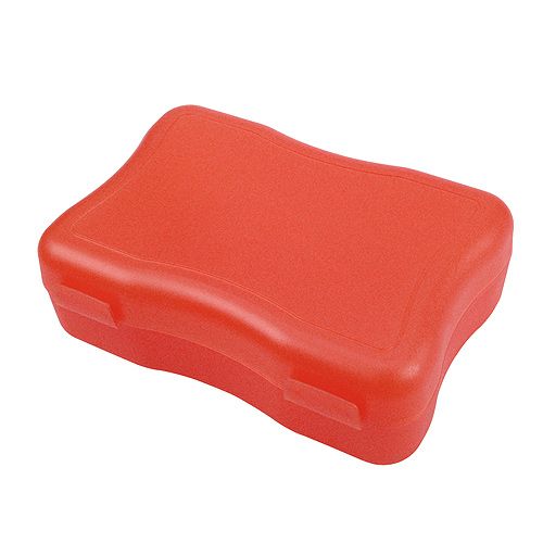 Broodtrommel Wave Middel-1 kleur-Trend Rood, #df0501