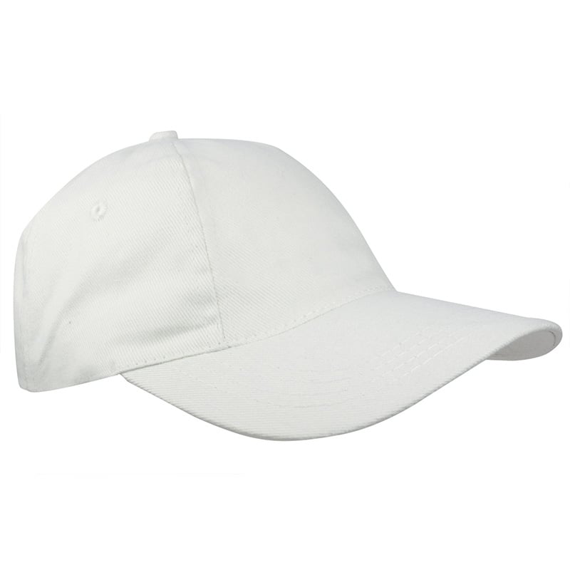 Brushed Promo Cap-Wit, #ffffff-1 kleur