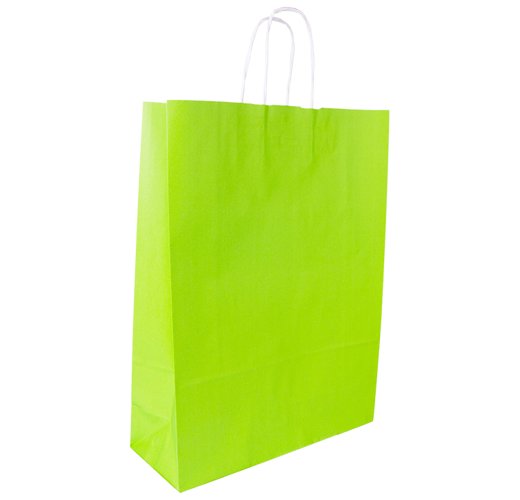 Budget papieren tas A3-Appelgroen