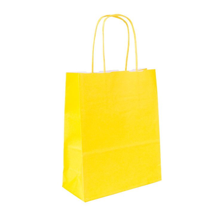 Budget papieren tas A5-Geel