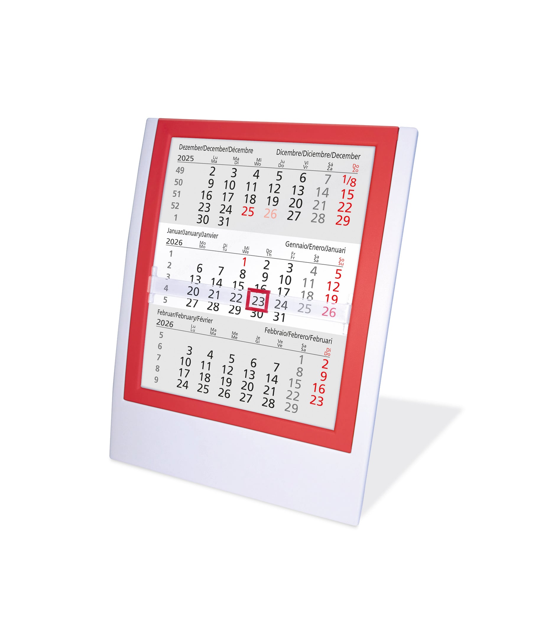 Bureaukalender Elegance-Wit
