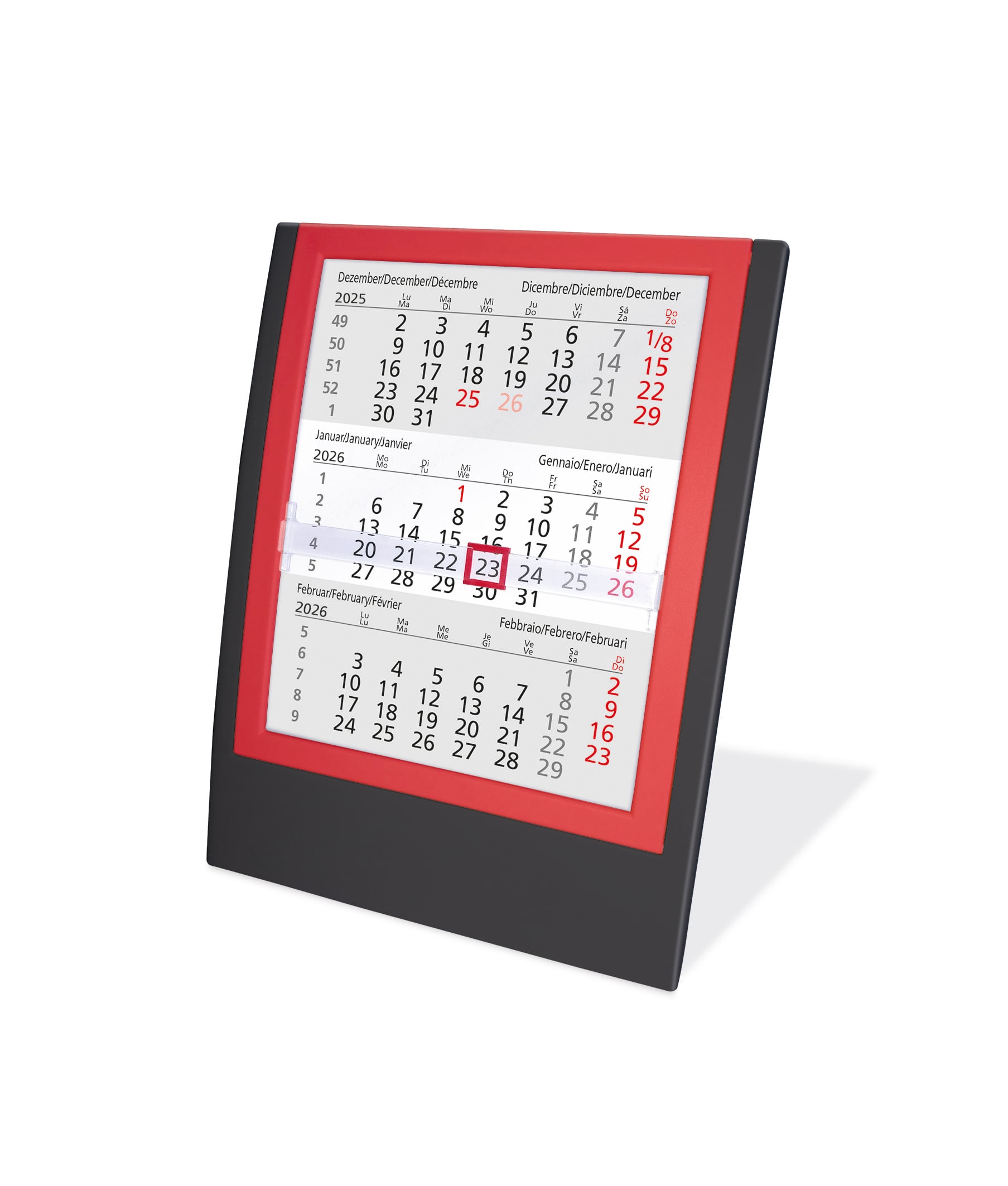 Bureaukalender Elegance-Zwart