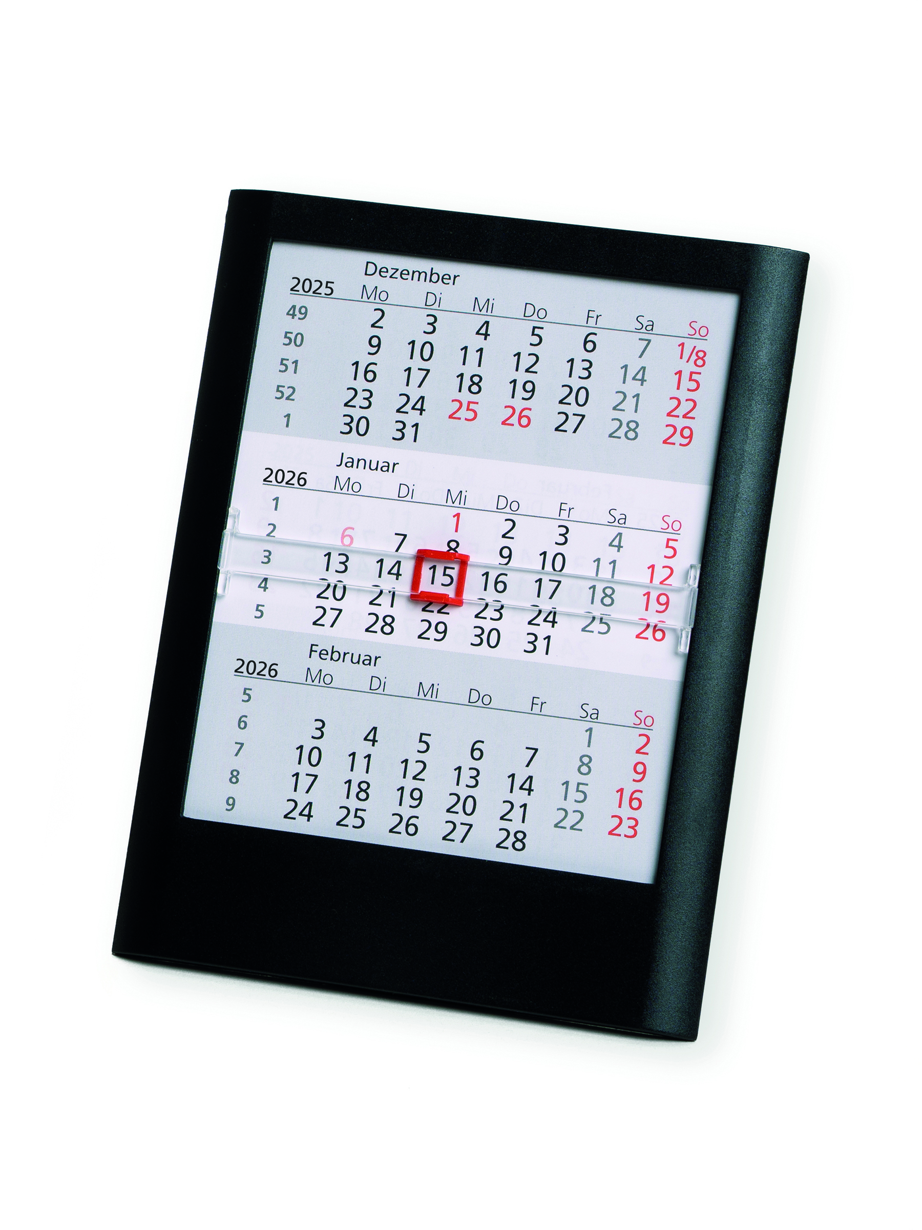 Bureaukalender Standard-Zwart