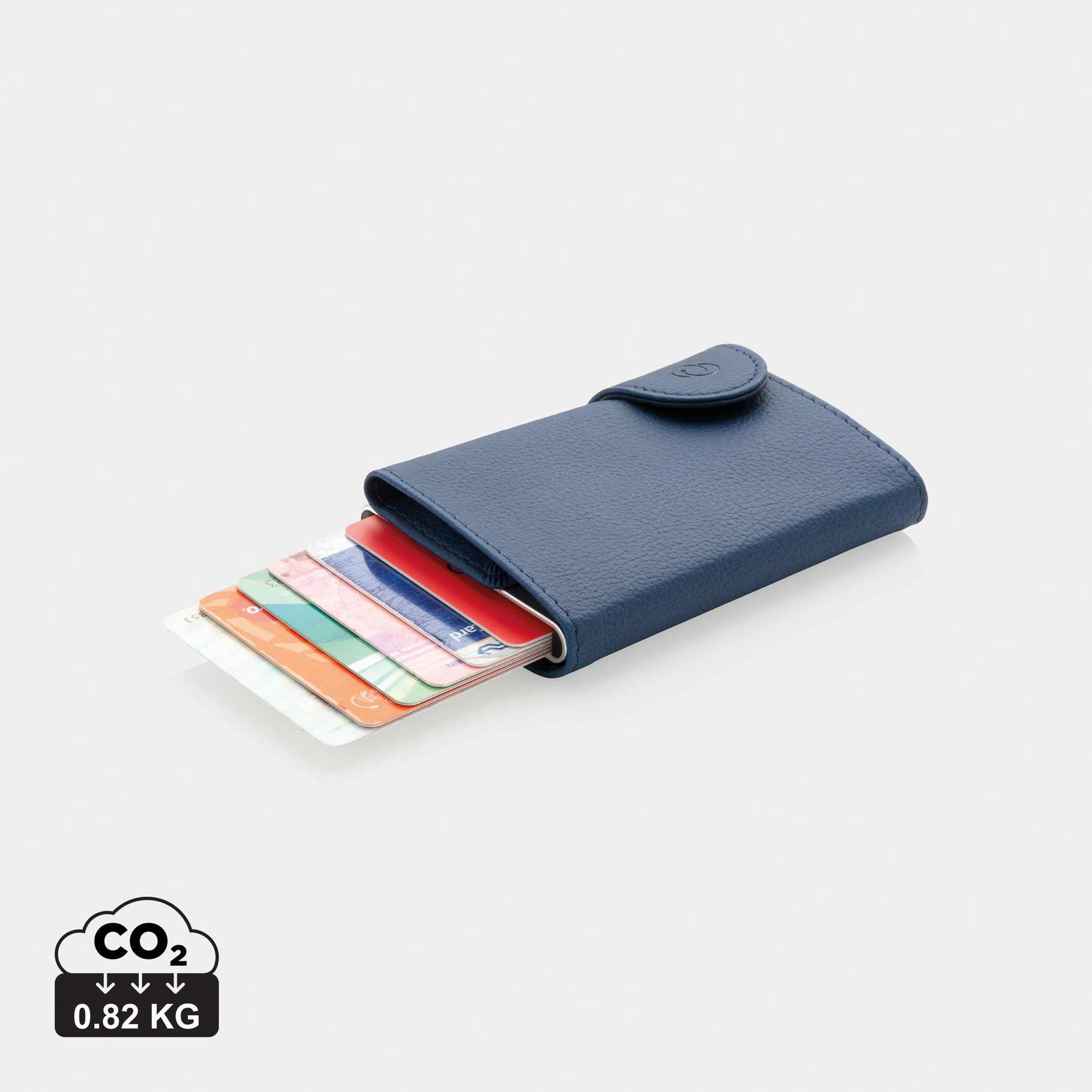 C-Secure aluminium RFID kaarthouder & portemonnee-Blauw