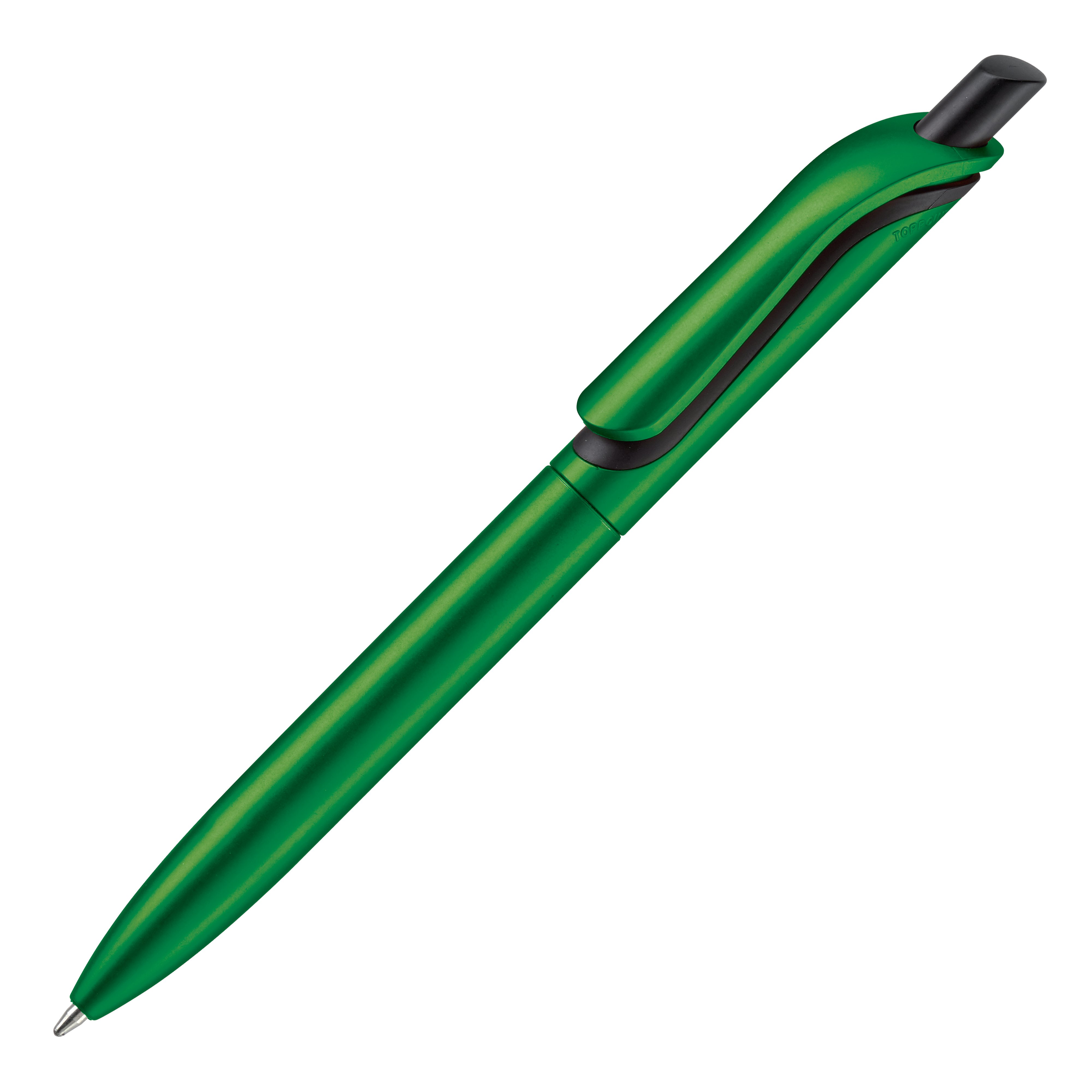 Click Shadow balpen - blauwe inkt - metallic-Groen