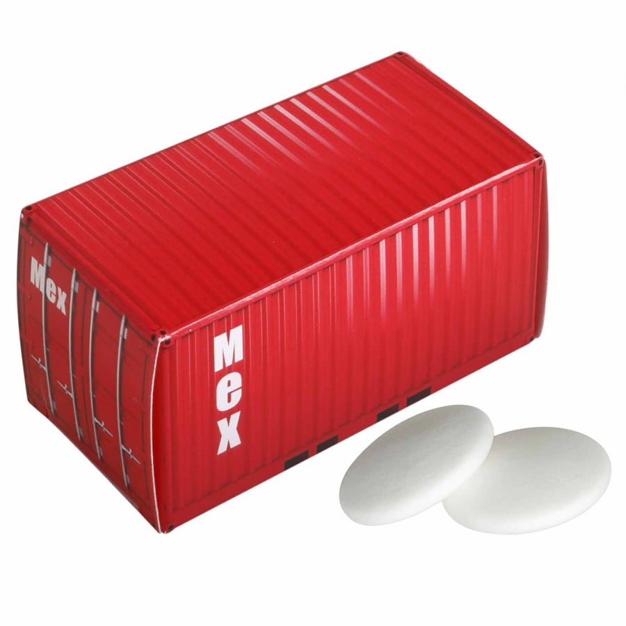 Container doosjes met pepermunt-Wit