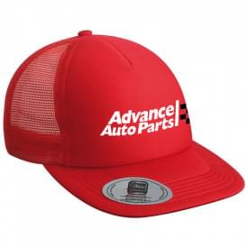 Peak cap - polyester - 5 panelen - platte klep - click en snap sluiting