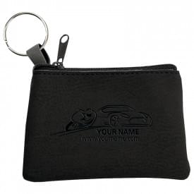 Sleuteltasje - alcantara - ritssluiting