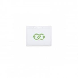 Badgehouder - 10 x 8 cm - PVC - transparant - horizontaal