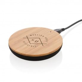 Oplader - 5W - bamboe - draadloos - 150 cm oplaadkabel