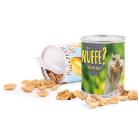 Blik met diverse vullingen