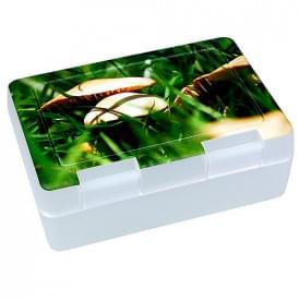 Dinner broodtrommel - kunststof - met kliksluitingen - met fotoprint