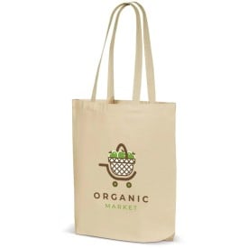 Canvas shopper - canvas - 280g/m² - 42 x 43 x 12 cm - Oeko-tex - lange hengsels