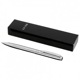 Cepheus balpen - kunststof en metaal - zwarte inkt - chroomaccenten - geschenkverpakking