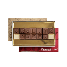 ChocoTelegram vrolijk Pasen - 14 blokjes