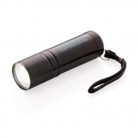 COB zaklamp - aluminium - 30M bereik - 60 lumens - draagband