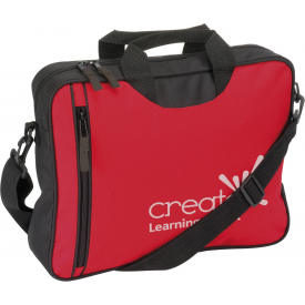 Nicola documententas - polyester - 600D - 2 ritsvakken - verstelbare draagband