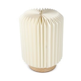 Coollux 22cm opvouwbare LED-lamp - FSC-papier - rubberhout