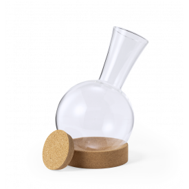 Seirten decanteerder 1.7L - glas - kurken bodem en deksel