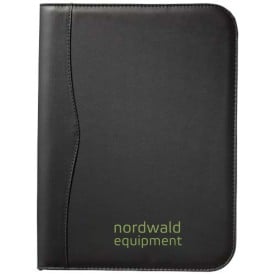 Ebony A4 zipper portfolio