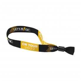 Festivalbandje - rPET polyester - 34 cm - self grip sluiting