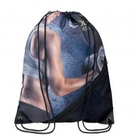 Full colour RPET Rugzakje met koord en rits