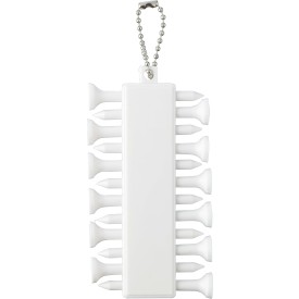 Aveline golf tee-set - recycled ABS - 12 tees - met metalen koord