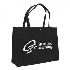 Draagtas - vilt - 45 x 33 cm - drukknoop sluiting