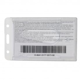 Kaarthouder - 6 x 10 cm - PVC - geschikt voor 2 pasjes