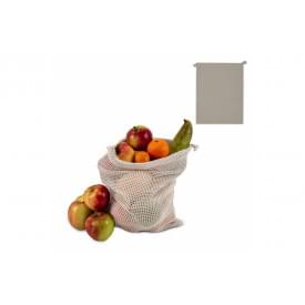 Groente en fruit zakje - katoen - 140 g/m² - 25 x 30 cm - Oeko-tex - ecru