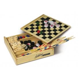 Cherie spellenset - 5 spellen - hout - verpakt in houten doos