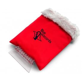 Doris ijskrabber met want - polyester/kunststof - transparant - gevoerde want