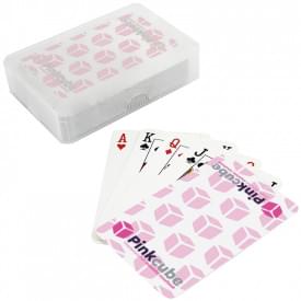 Speelkaartenset - karton - verpakt in transparant kunststof doosje