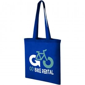 Carolina draagtas - katoen - 100g/m² - 38 x 42 cm - Oeko-tex - lange hengsels