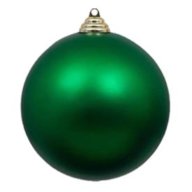 Kerstbal kunststof 8cm