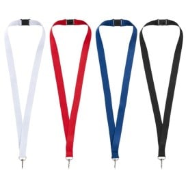 Lago lanyard - polyester - 20 mm - veiligheidssluiting - karabijnhaak