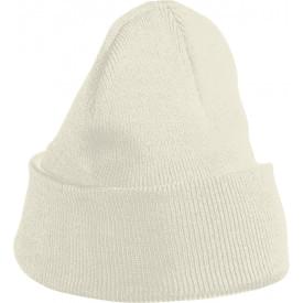 Daiber gebreide kindermuts - polyacryl - tweelaags - met omslag