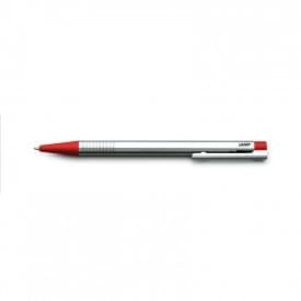 LAMY Logo balpen - metaal - zwarte inkt - gekleurde tip en top - geschenkverpakking