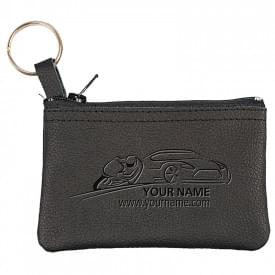 Sleuteltasje - leer - ritssluiting