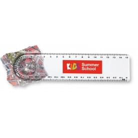 Lasta liniaal - PS - 15 cm - loep - gradenmeter