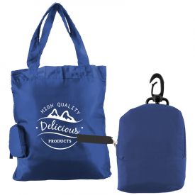 Miley draagtas - polyester - 190T - 40 x 28 x 9,5 cm - karabijnhaak - opvouwbaar