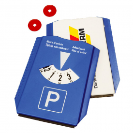 IJskrabber en parkeerschijf 3 in 1 - kunststof - met winkelwagenmuntjes