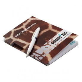 Schrijfblok - A5 - papier 80 g/m² - 100 vellen - met pennenhouder