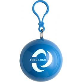 Pippa poncho - 120x90 cm - PVC - in kunststof bal met karabijnhaak